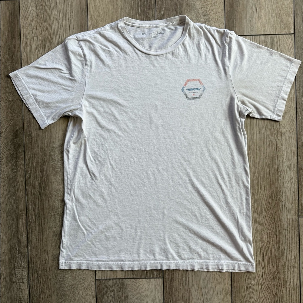 Travis Mathew Men’s Large White Short Sleeve Tee